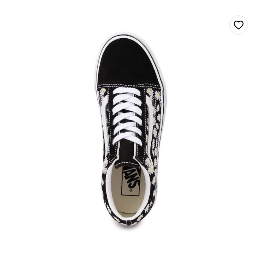 Black and‎ White Floral Sneakers